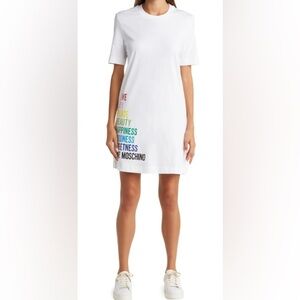 Love Moschino T-Shirt Dress Love Joy Peace Beauty Happiness Goodness Sweetness 4